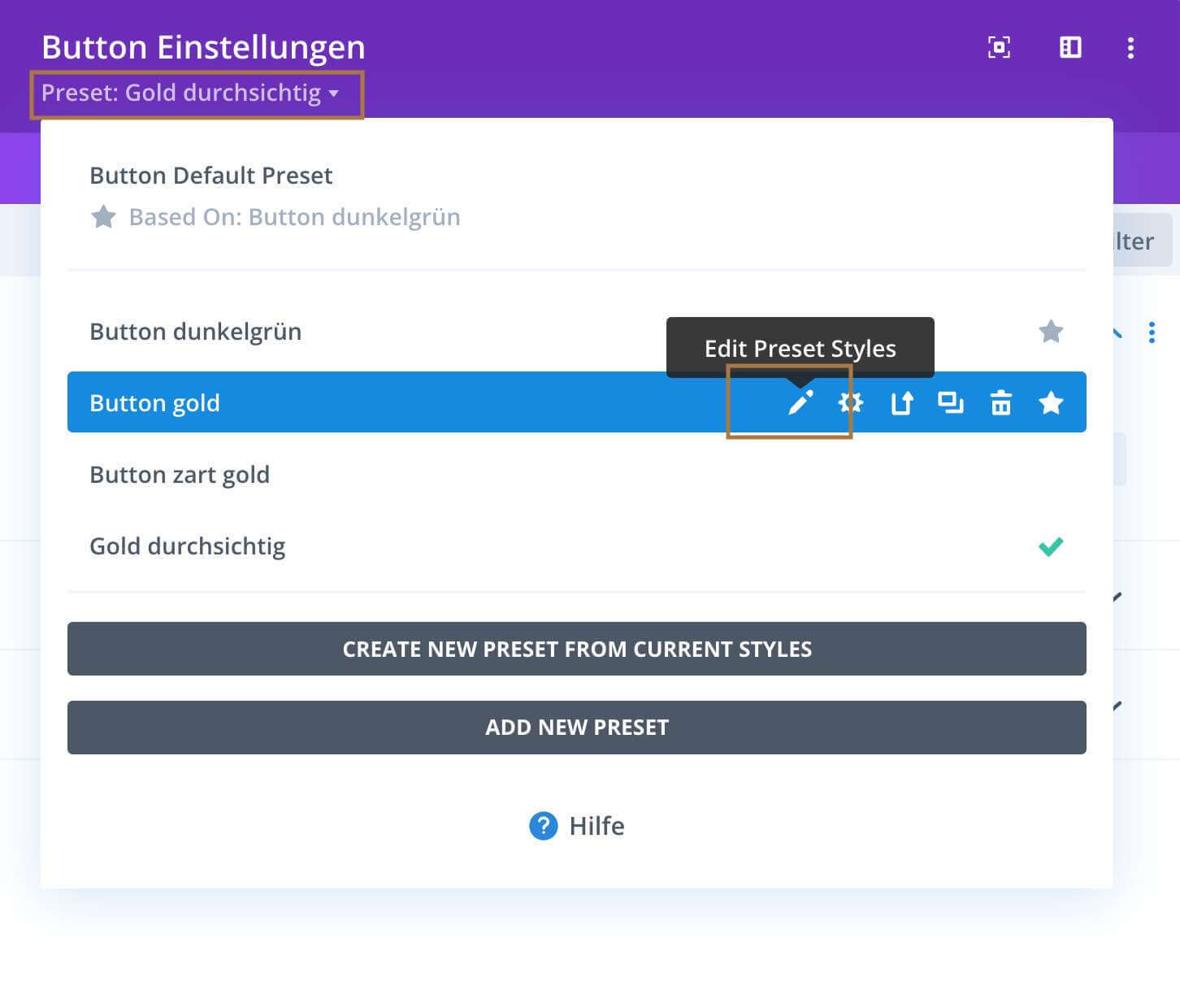 Presets DIVI